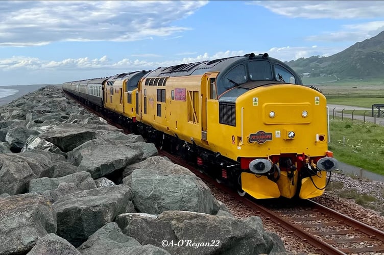 Andy O'Regan's photograph of the train