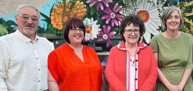 From left to right: Cris Tomos; Kerry Ferguson; Elin Jones; and Anna Nicholl