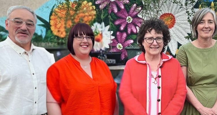 From left to right: Cris Tomos; Kerry Ferguson; Elin Jones; and Anna Nicholl