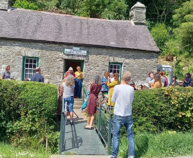 Llanafan WI open new wildlife garden