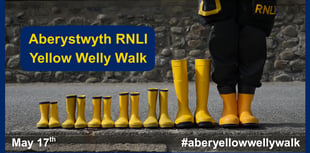 Aberystwyth’s RNLI crew to host welly walk and barbecue