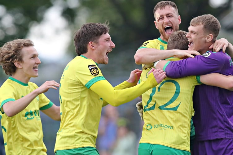 Caernarfon Town take on Haverfordwest County in the JD Cymru Premier European play-off final on Sunday