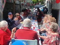 Borth celebrate VE Day with street party