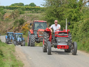 Drefach tractor run raises thousands for good causes