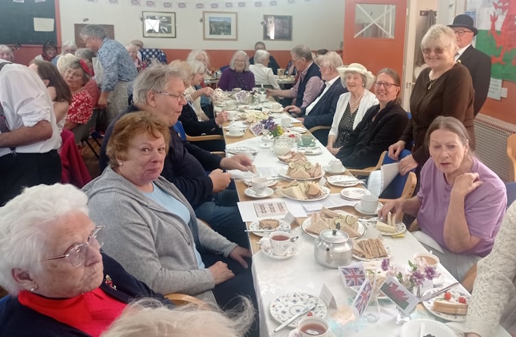 Bro Moelwyn Church group members and friends mark VE Day anniversary with 1940's themed tea