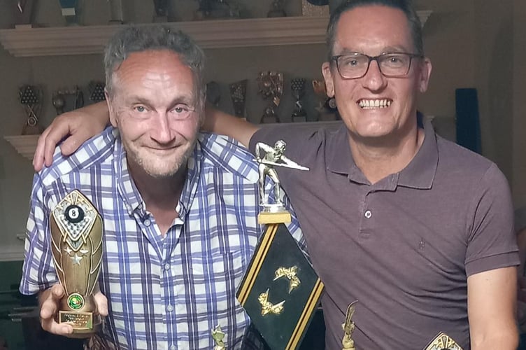 Doubles winners - Steve Parry and Sion Wilkes