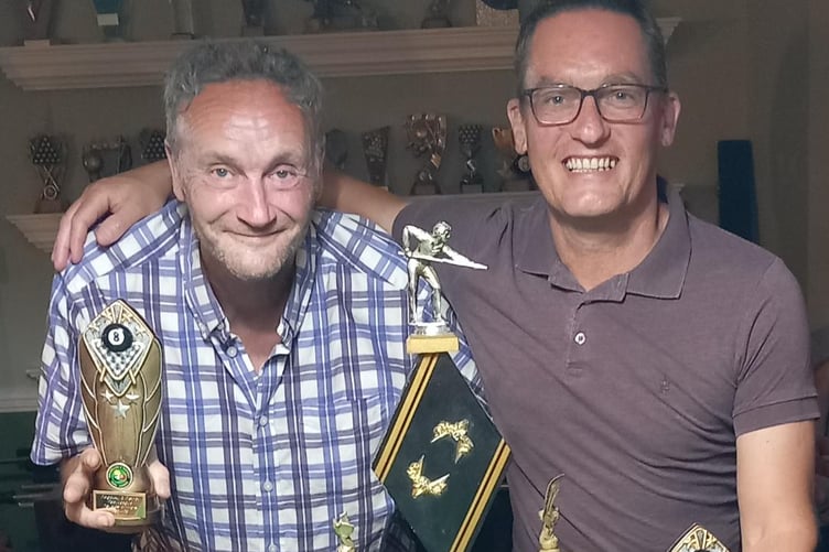 Doubles winners - Steve Parry and Sion Wilkes
