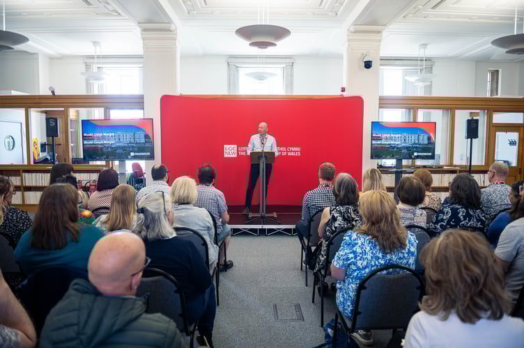 14 May 2025

The National Library of Wales holds an event launching its new 2025â2030 strategy. 

The event welcomed local businesses, public and third sector organisations, and other community members from Aberystwyth for a first look at the strategy â encouraging them to engage with the Libraryâs vision and contribute to its continued evolution.