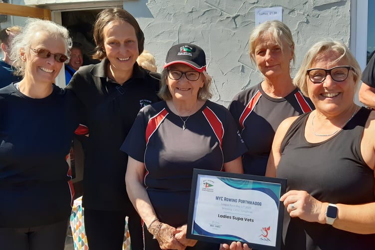 MYC Ladies Supervets collecting their prize