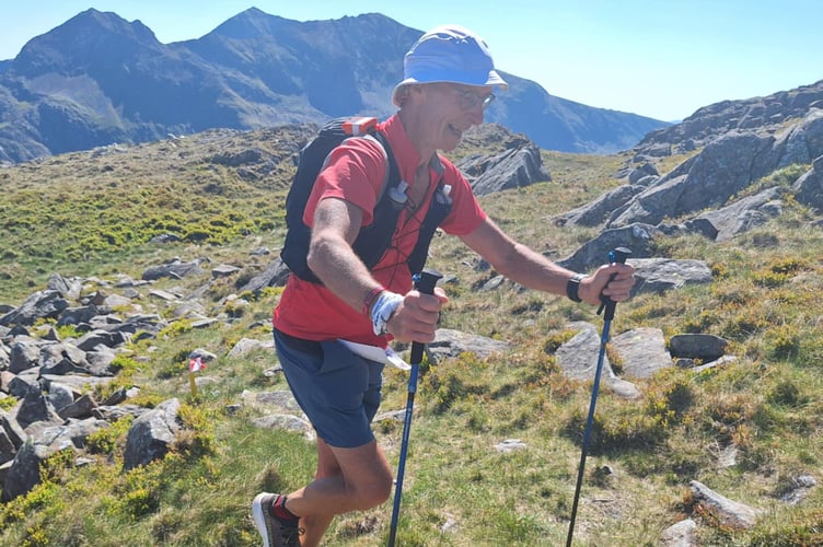 Dave Powell on the course