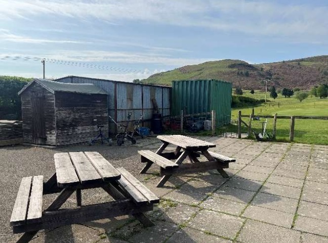 Machynlleth golf club equipment sheds