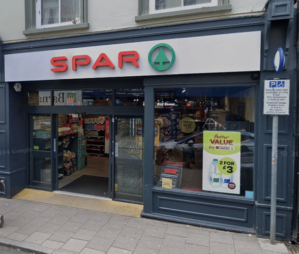 The Spar store on Terrace Road, Aberystwyth