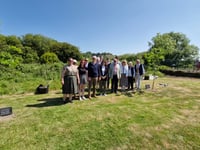 Oak trees planted in Llanbadarn in memory of Ben and Tegwen