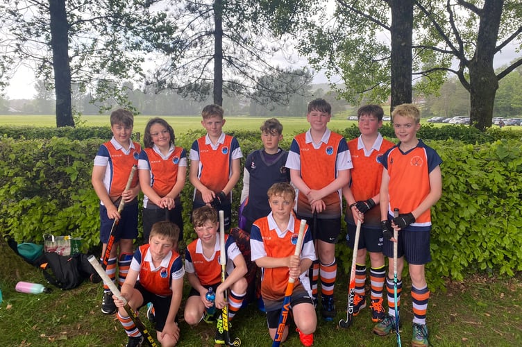 Back left to right: Osian Kojs, James Evans, Euan Bird, Oliver Schlangen, Cai Davies, Ben Rosamilia, Hugh Roberts
Front left to right: Macsen Dunn, Eli Steele Elgan Puw