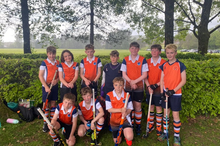 Back left to right: Osian Kojs, James Evans, Euan Bird, Oliver Schlangen, Cai Davies, Ben Rosamilia, Hugh Roberts
Front left to right: Macsen Dunn, Eli Steele Elgan Puw