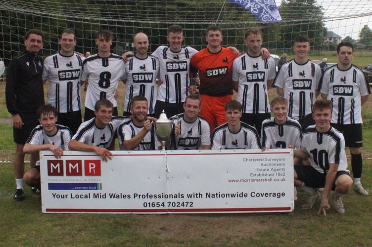 Forden United with the cup