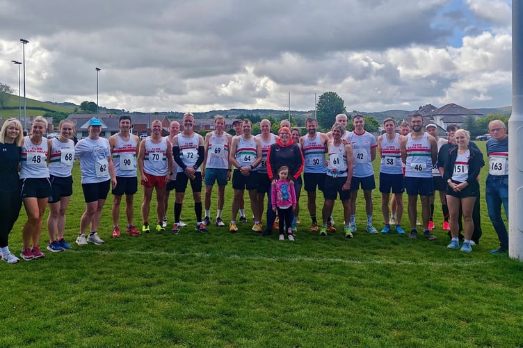 Sarn Helen runners at the club's iconic hill race