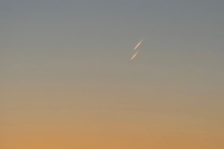 Lewis Austin's photograph of the "amazing sight" he saw near Aberystwyth