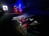 Bala fire: BBQ destroys picnic table