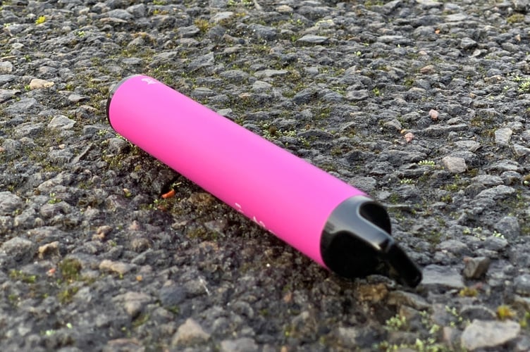 A discarded vape