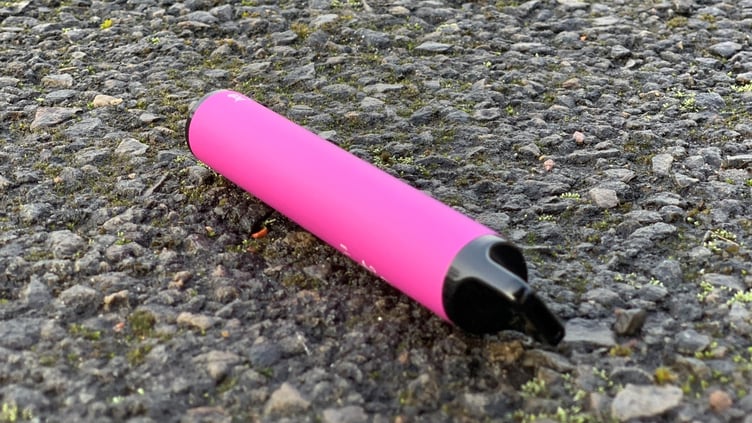 A discarded vape