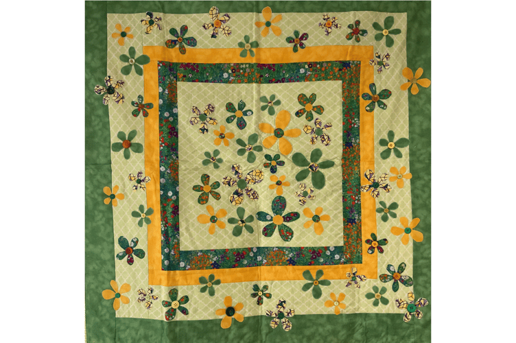 An exhibit from 'Our Quilty Life', a joint exhibition by Jenny Hall and Sue McKillop