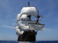 Galeón Andalucía visits Caernarfon