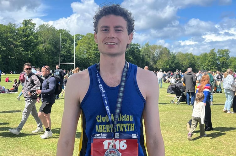 Llyr ab Einion at the Edinburgh Marathon