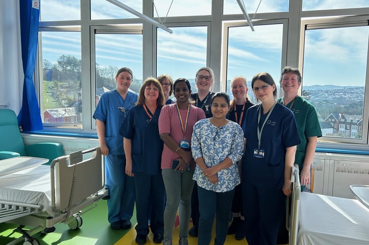 The team at Angharad Ward. Photo: Hywel Dda