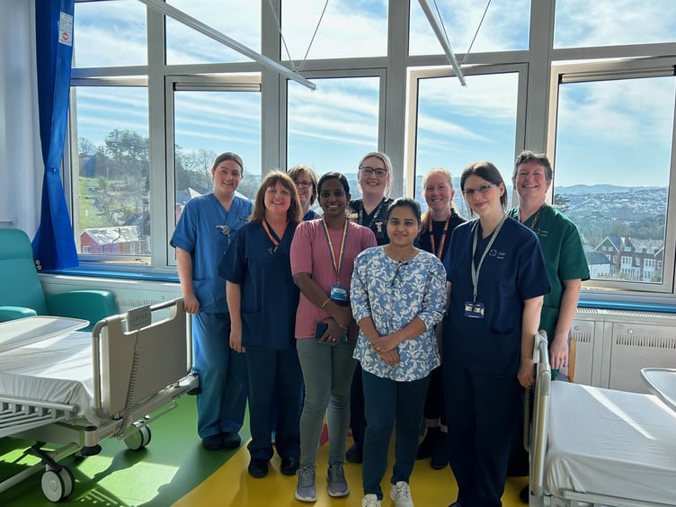 The team at Angharad Ward. Photo: Hywel Dda