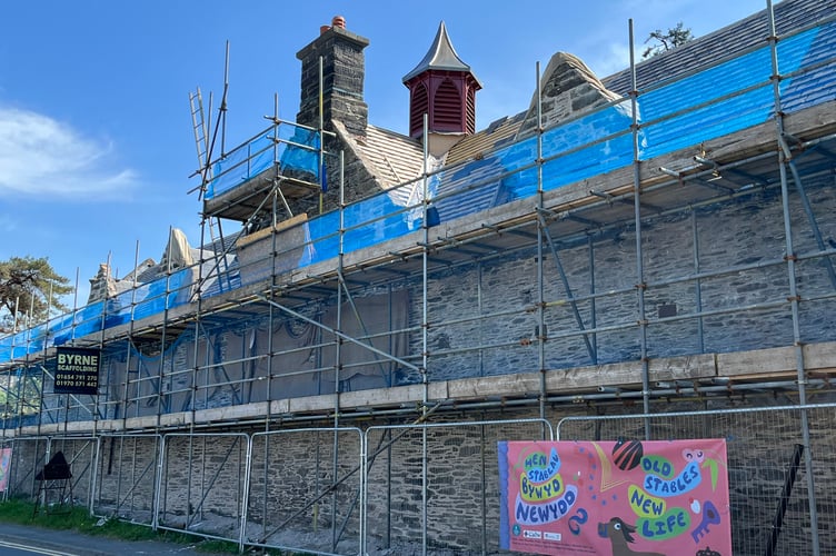 The view from the main road with the newly repaired cupola
