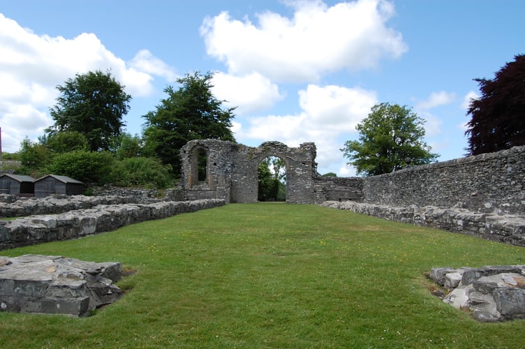 The Strata Florida Abbey has sat on this site since 1184 until Henry VIII dissolved the abbey and it fell into ruin