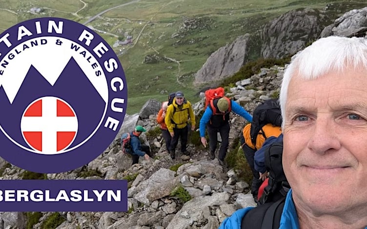 Aberglaslyn Mountain Rescue will host a meet the author/ book signing and talk with Mike Raine at Browsers Bookshop in Porthmadog. Image: Aberglaslyn Mountain Rescue