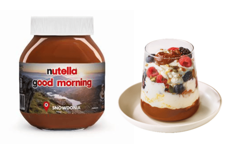 Nutella has released new limited-edition jars featuring six great UK landscapes including Snowdonia in North Wales