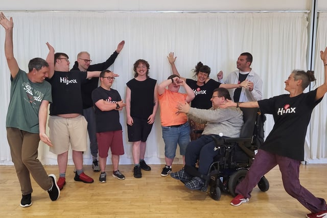 Volunteer Oliver supports Hijinx theatre group in Aberystwyth