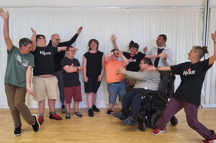 Oliver and the Aberystwyth Hijinx actors