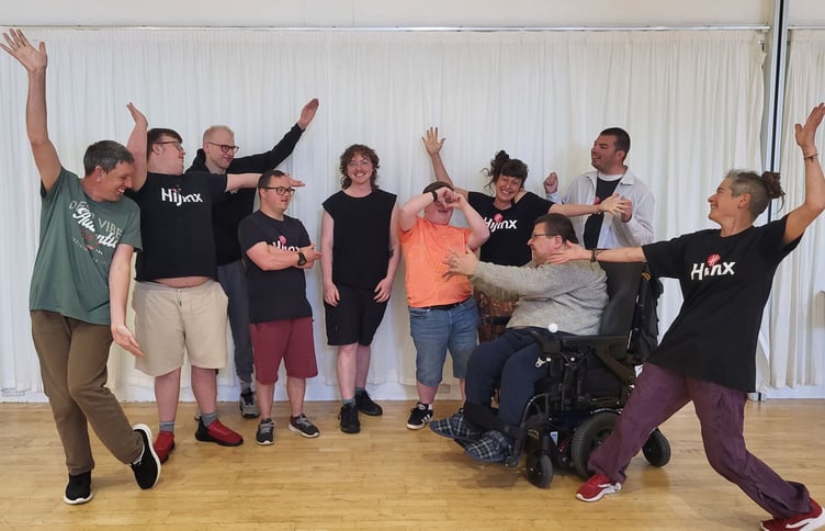 Oliver and the Aberystwyth Hijinx actors