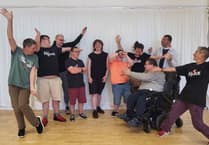 Oliver helps Hijinx Theatre in Aberystwyth