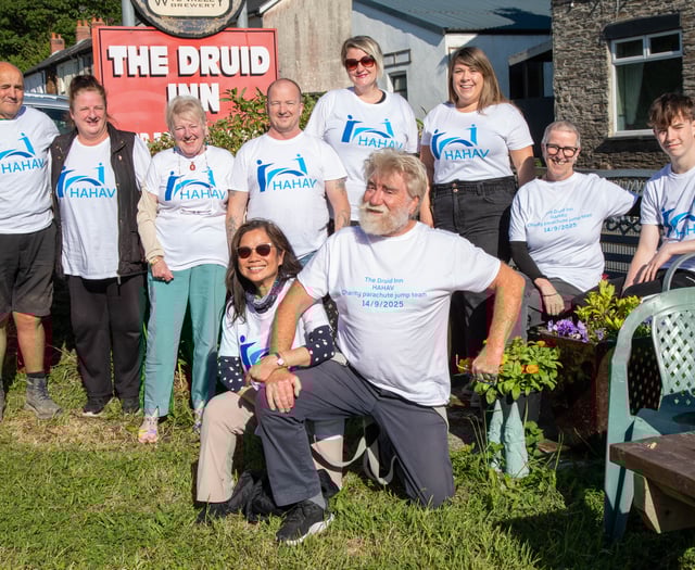 Goginan group's skydive for charity