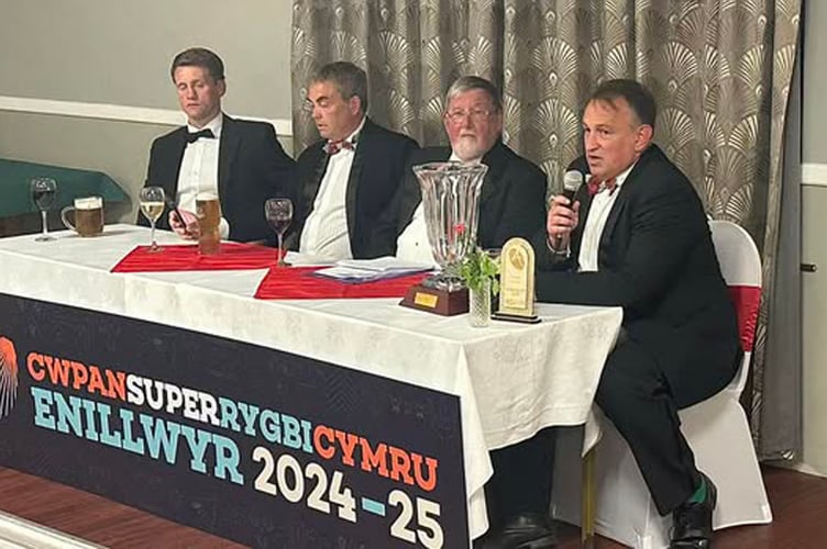 Left to right: Nic Hudd, Gareth Potter, Huw S Thomas and Euros Evans