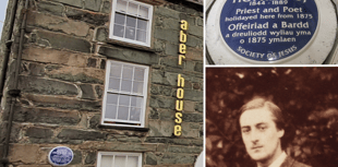 Society honour poet with Barmouth blue plaque