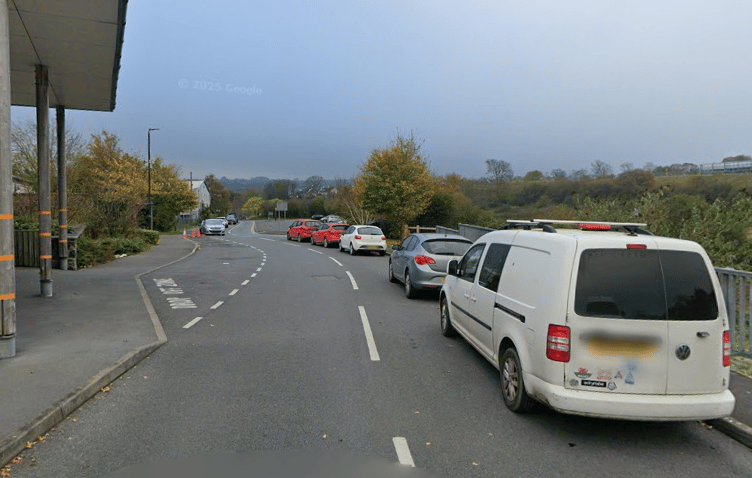 The stretch of road outside Maes Mwldan