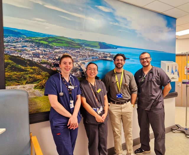 New wall art brightens up Bronglais stroke ward