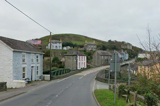 The A487 through Aberarth