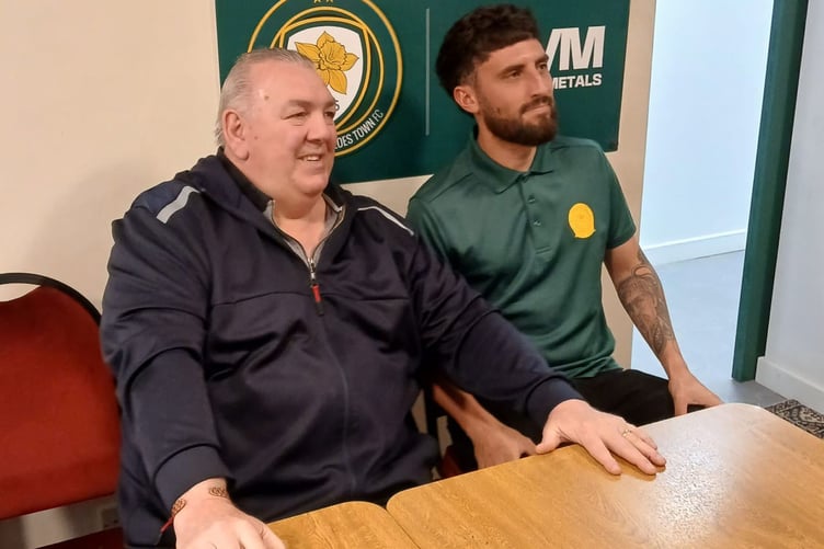 Neville Southall at the Llanidloes Town celebrations