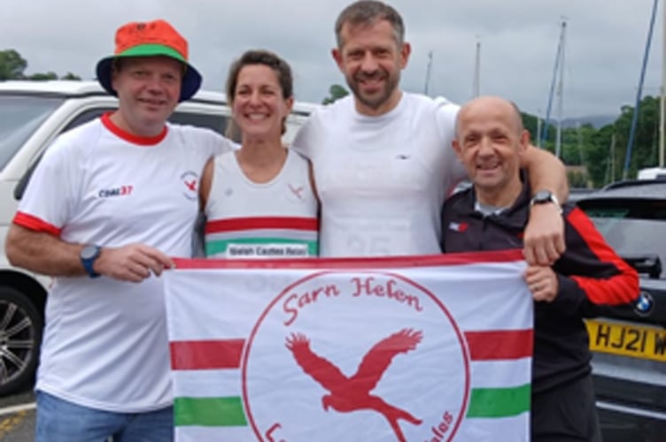 Sarn Helen impressed at the Cardiff to Caernarfon castles relay