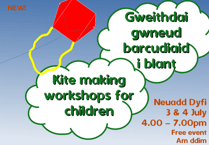 Aberdyfi Kite Festival: Free workshops for children