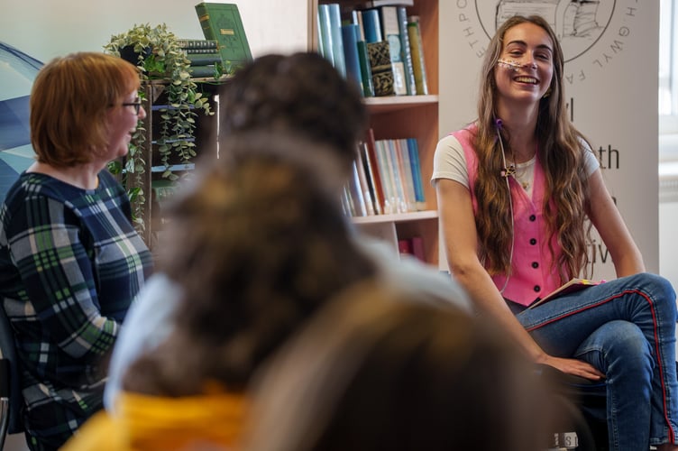 Poet and activist Bethany Handley from south Wales gave a reading and interview about her practice