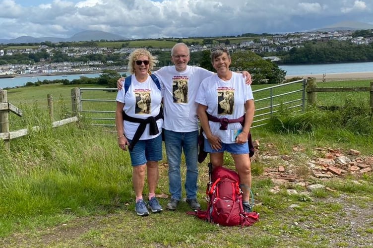 Siblings Kate, Nick and Karen walk coast section of coast path for Dementia UK 