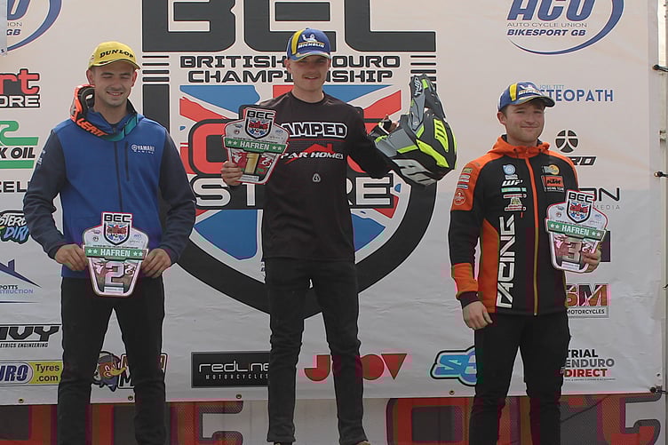 Sam Davies, winner in the under 23 class on Sunday